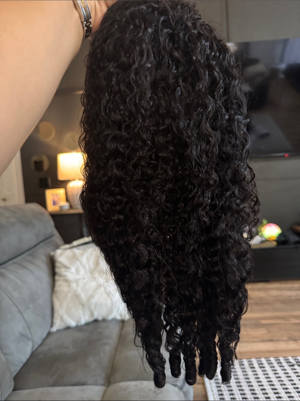 NWT 20” Deep Wave Curly Human Hair Wig Full Machine Made